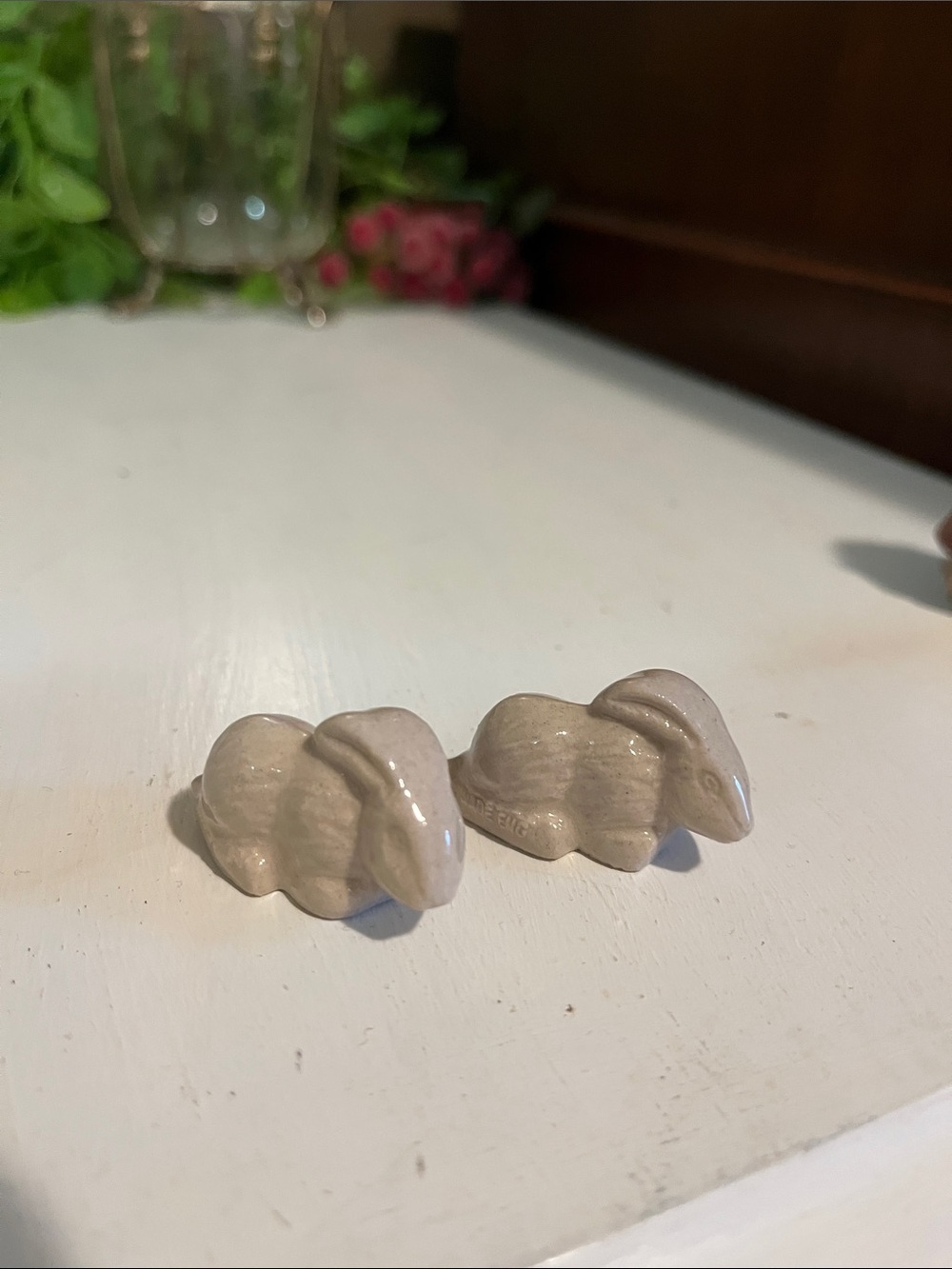 WADE WHIMSIES - Marked: Wade England - Ceramic - Mini Collectible - Rabbits